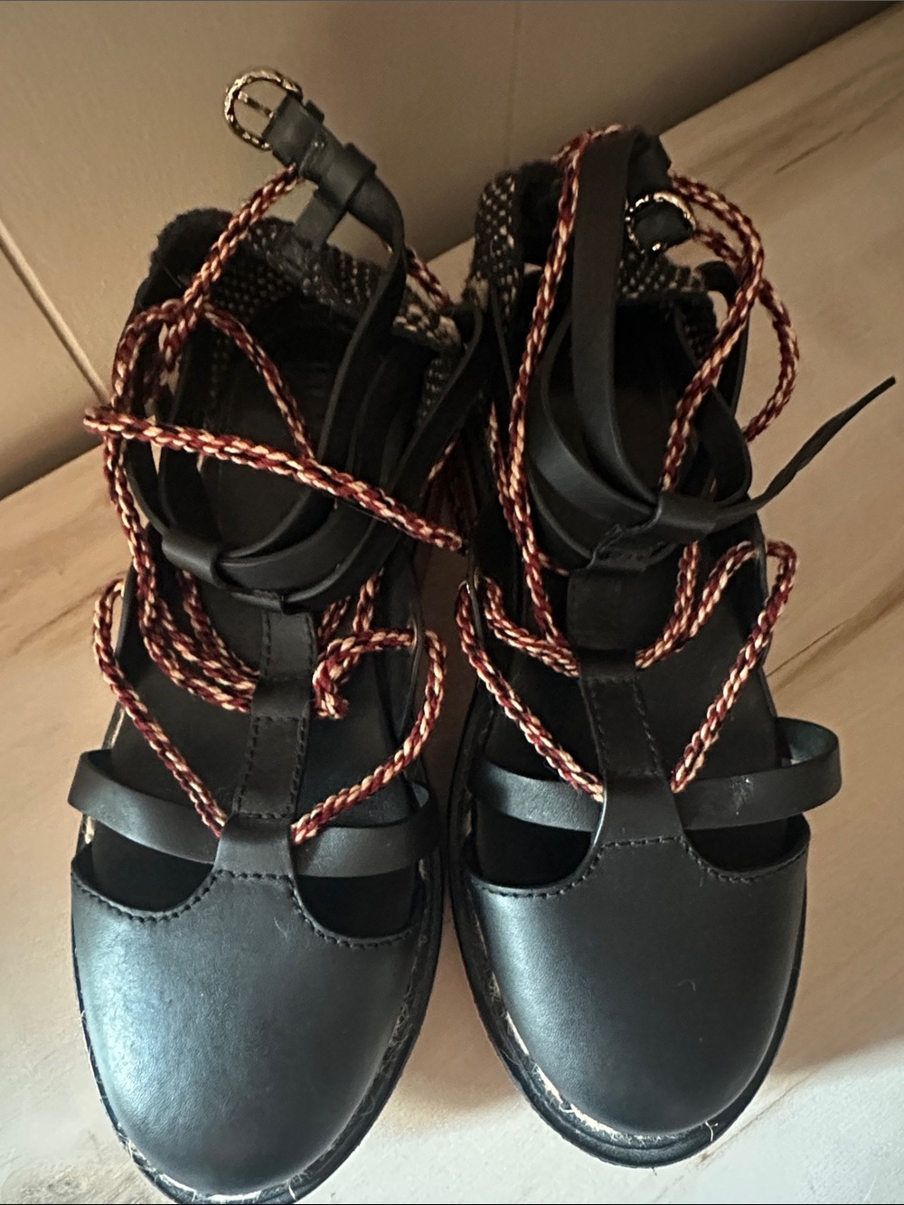 Ulla Johnson Salinas Twisted Rope Leather Flatform sandals - Picture 6 of 15